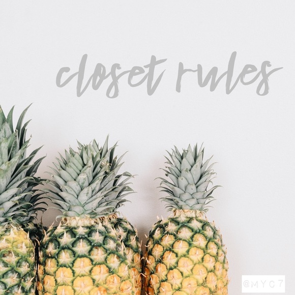 🍍My Closet Rules🍍 - Picture 1 of 4